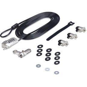 StarTech.com Kabelslot Kit voor Laptop/Desktop & Randapparatuur, Anti-diefstal Beveiligingsslot, K-S