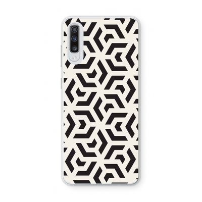 Crazy pattern: Samsung Galaxy A70 Transparant Hoesje
