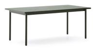 Kave Home Outdoor Eettafel 'Maurina' Cement en staal, 223 x 101cm, kleur Groen