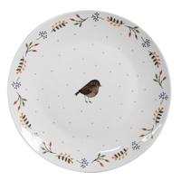 Ontbijtbord Wit Keramiek Vogel