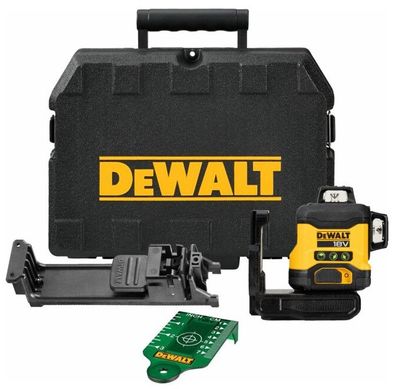 DeWalt DCLE34031N-XJ Zelfnivellerende Kruislijnlaser | 3x360° | Groene Straal | 18 Volt | excl. accu&apos;s en lader - DCLE34031N-XJ
