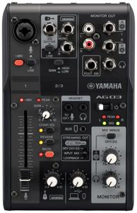 Yamaha AG03MK2B live streaming mixer