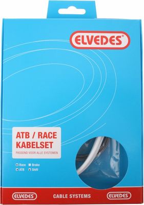 Elvedes Schakel kabelkit atb / race compleet - wit (in doosje)