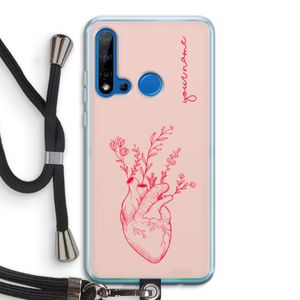 Blooming Heart: Huawei P20 Lite (2019) Transparant Hoesje met koord