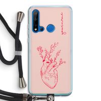 Blooming Heart: Huawei P20 Lite (2019) Transparant Hoesje met koord