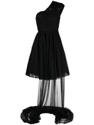 ANOUKI robe volantée à une épaule - Noir