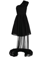 ANOUKI robe volantée à une épaule - Noir ANOUKI robe volantée à une épaule - Noir