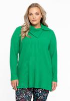 Yoek Tuniek met asymmetrische kraag | Groen | Maat 54/56