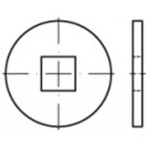 Onderlegring 14 mm 44 mm Staal Galvanisch verzinkt 100 stuk(s) TOOLCRAFT 107037