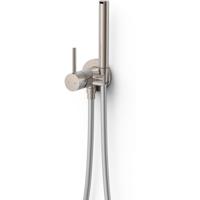 Bidetkraan met handdouche Tres Max | Opbouw | Mengkraan | 1-hendel | Rond | RVS look