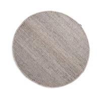 Nordic Weavers Rond wollen vloerkleed Lett - lichtgrijs - 250 cm rond