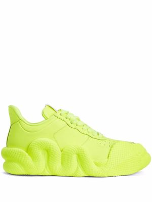 Giuseppe Zanotti baskets Cobras à bors contrastants - Jaune