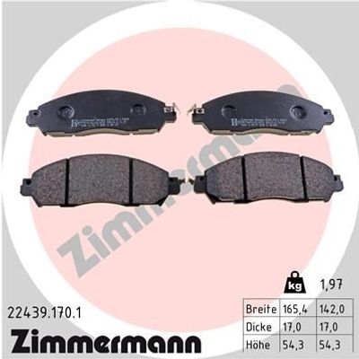 Remblokkenset, schijfrem 224391701