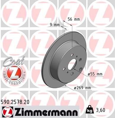 Remschijf Coat Z 590257820