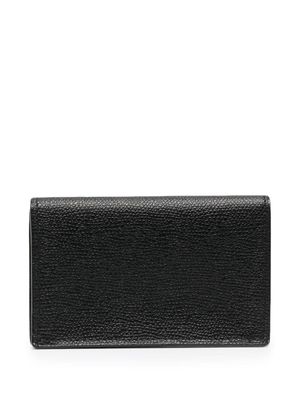 Valextra portefeuille en cuir à design texturé - Noir