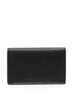 Valextra portefeuille en cuir à design texturé - Noir Valextra portefeuille en cuir à design texturé - Noir