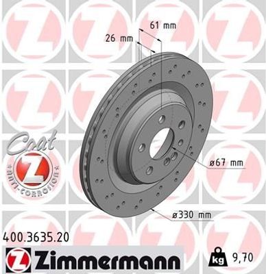 Remschijf Coat Z 400363520