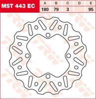 TRW Remschijf, remschijven voor de moto, MST443EC