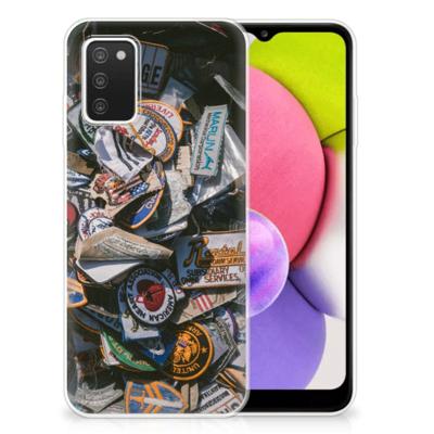 Samsung Galaxy A03S | Siliconen hoesje | met foto Badges