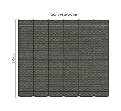 Harmonicadoek B 2,90 x L 4,00 m Cool Grey - Shadow comfort