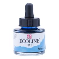 Ecoline • vloeibare waterverf fles 30ml hemelsblauw licht 551