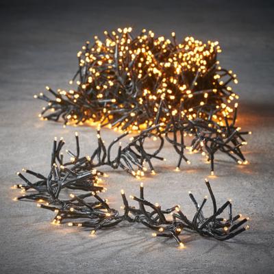 Clusterverlichting?- 384 led lampjes - warm wit - 280 cm - timer functie?-kerstverlichting