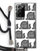 Cats: Samsung Galaxy Note 20 Ultra / Note 20 Ultra 5G Transparant Hoesje met koord