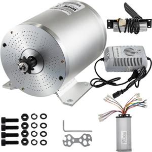 48V DC 1800W Elektrische Motor DC Motor Borstelloze Motor Controller & Oplader & Pedaal voor Go-Karts Scooters