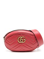 Gucci Pre-Owned sac banane à motif GG Marmont - Rouge - thumbnail