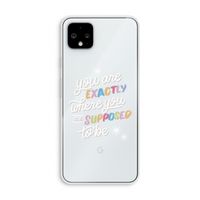 Right Place: Pixel 4 XL Transparant Hoesje