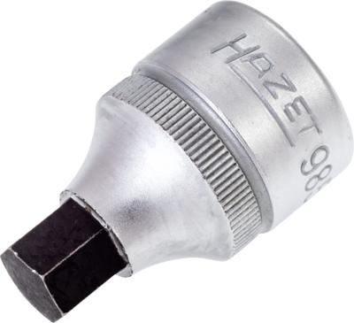 HAZET Dopsleutelbit 985-10 · 1/2 inch (12,5 mm) vierkant hol · Binnen-zeskant-profiel · SW 10 mm