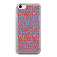 Leopard blue: iPhone SE 2020 Transparant Hoesje