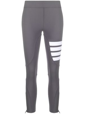 Thom Browne legging à détail 4 bandes signature - Gris