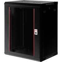 Roline 26210287 19inch-wandkast (b x h x d) 600 x 912 x 450 mm 18 HE Zwart (RAL 9005)