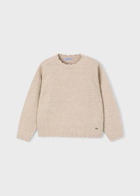 Mayoral winter sweater meisjes - bruin - gebreid