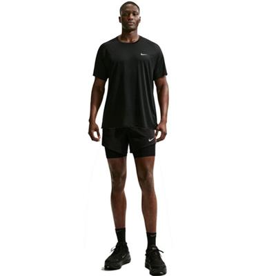 Nike Stride Shirt 2in1 5'' Short Set Heren