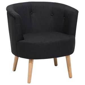 Beliani ODENZEN - Fauteuil-Zwart-Polyester