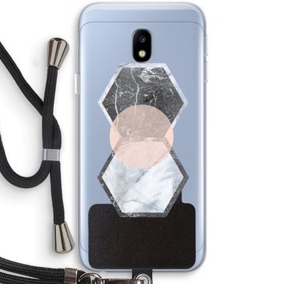 Creatieve toets: Samsung Galaxy J3 (2017) Transparant Hoesje met koord