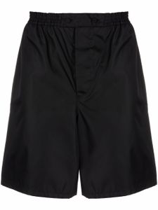 Prada bermuda Re-Nylon à taille élastiquée - Noir