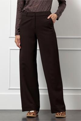 Studio Anneloes Lexie Waffle Trousers 13254 Broek 8700 Espresso
