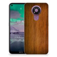 Nokia 3.4 | Bumper Hoesje | Donker Hout