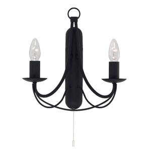 Searchlight Zwarte wandlampMaypole - 6342-2BK