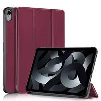 Lunso - iPad 10 (2022) - Tri-Fold Bookcase hoes - Bordeaux Rood