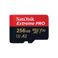 SanDisk MicroSDXC Extreme PRO 256GB 200/140 mb/s - A2 - V30 - SDA - Rescue Pro DL 2 Micro SD-kaart Zwart SanDisk MicroSDXC Extreme PRO 256GB 200/140 mb/s - A2 - V30 - SDA - Rescue Pro DL 2 Micro SD-kaart Zwart