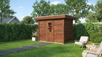 Lugarde Select Modern tuinhuis Hoeven 300x200cm - Bruine olie- Plat dak- - Lugarde Select Lugarde Select Modern tuinhuis Hoeven 300x200cm - Bruine olie- Plat dak- - Lugarde Select
