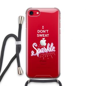Sparkle quote: iPhone SE 2020 Transparant Hoesje met koord