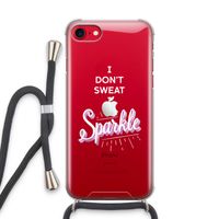 Sparkle quote: iPhone SE 2020 Transparant Hoesje met koord