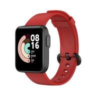 Classic siliconen sportbandje - Rood - Xiaomi Mi Watch Lite / Redmi Watch Classic siliconen sportbandje - Rood - Xiaomi Mi Watch Lite / Redmi Watch