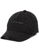 Emporio Armani casquette à logo imprimé - Noir