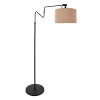 Steinhauer Staande leeslampLinstrom met taupe linnen kap - 3734ZW
